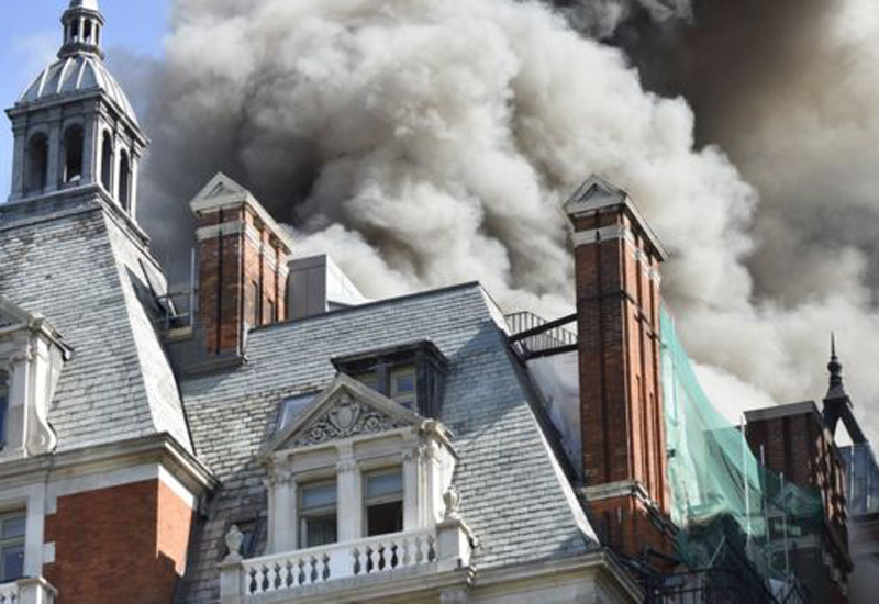 London's Mandarin Oriental Hotel catches fire Hotelier Middle East
