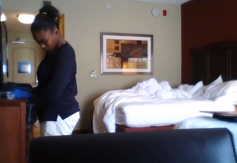 VIDEO: Housekeeper caught red handed at hotel Hotelier Middle East. 