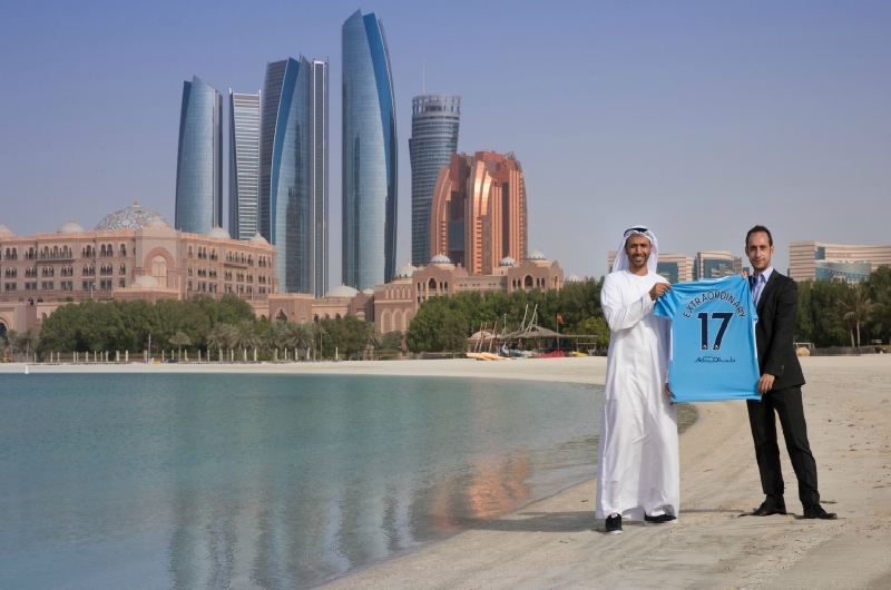 TCA Abu Dhabi unveiled a specially commissioned 'Extraordinary City' shirt at Emirates Palace, the venue for Manchester City’s mid-season training session earlier this year. TCA Abu Dhabi unveiled a specially commissioned 'Extraordinary City' shirt at Emirates Palace, the venue for Manchester City’s mid-season training session earlier this year.