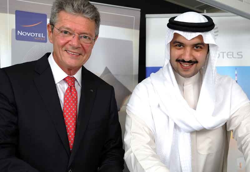 Accor Middle East managing director Christophe Landais with Action Hotels chairman His Excellency Sheikh Mubarak Abdulla Mubarak Al Sabah. Accor Middle East managing director Christophe Landais with Action Hotels chairman His Excellency Sheikh Mubarak Abdulla Mubarak Al Sabah.