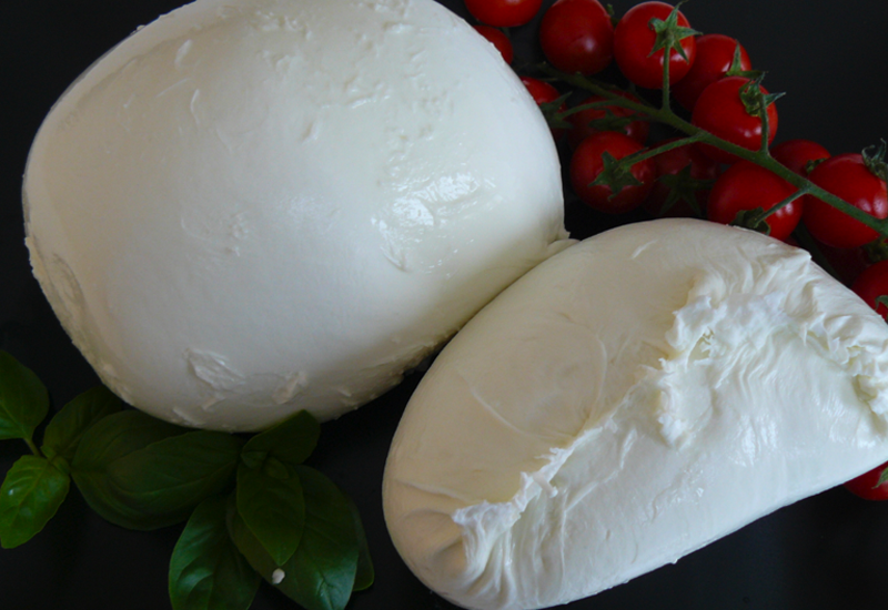 Buffalo mozzarella made locally. Buffalo mozzarella made locally.