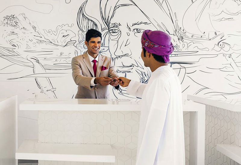‘Sindbad the Sailor’ art wallpaper by Lama Khatib Daniel, commissioned by Capsule Arts for Mercure Sohar, Oman. ‘Sindbad the Sailor’ art wallpaper by Lama Khatib Daniel, commissioned by Capsule Arts for Mercure Sohar, Oman.
