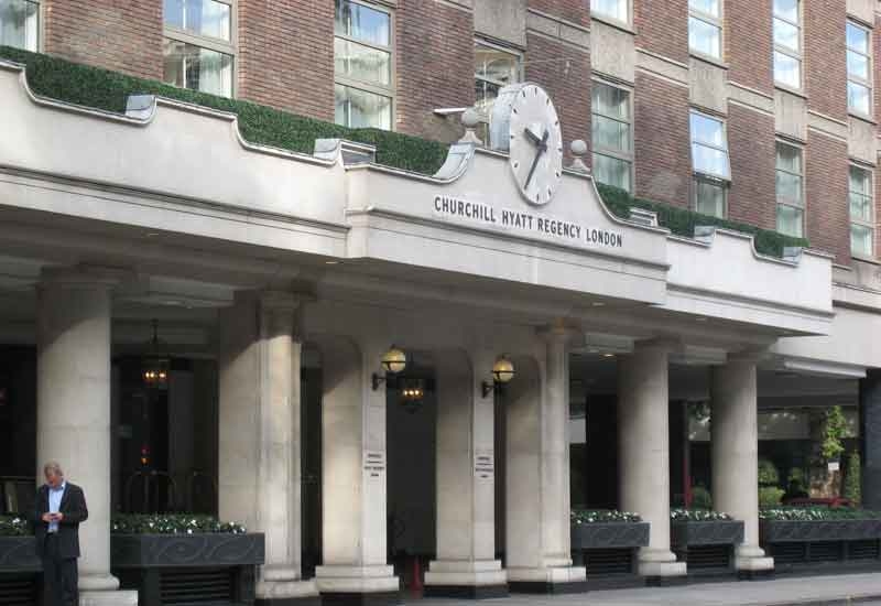 A gas explosion at Churchill Hyatt Regency London injured 14 people. A gas explosion at Churchill Hyatt Regency London injured 14 people.