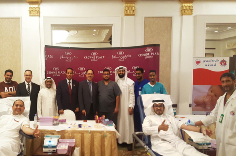 Crowne Plaza Jeddah Hotel organised a blood donation campaign. Crowne Plaza Jeddah Hotel organised a blood donation campaign.