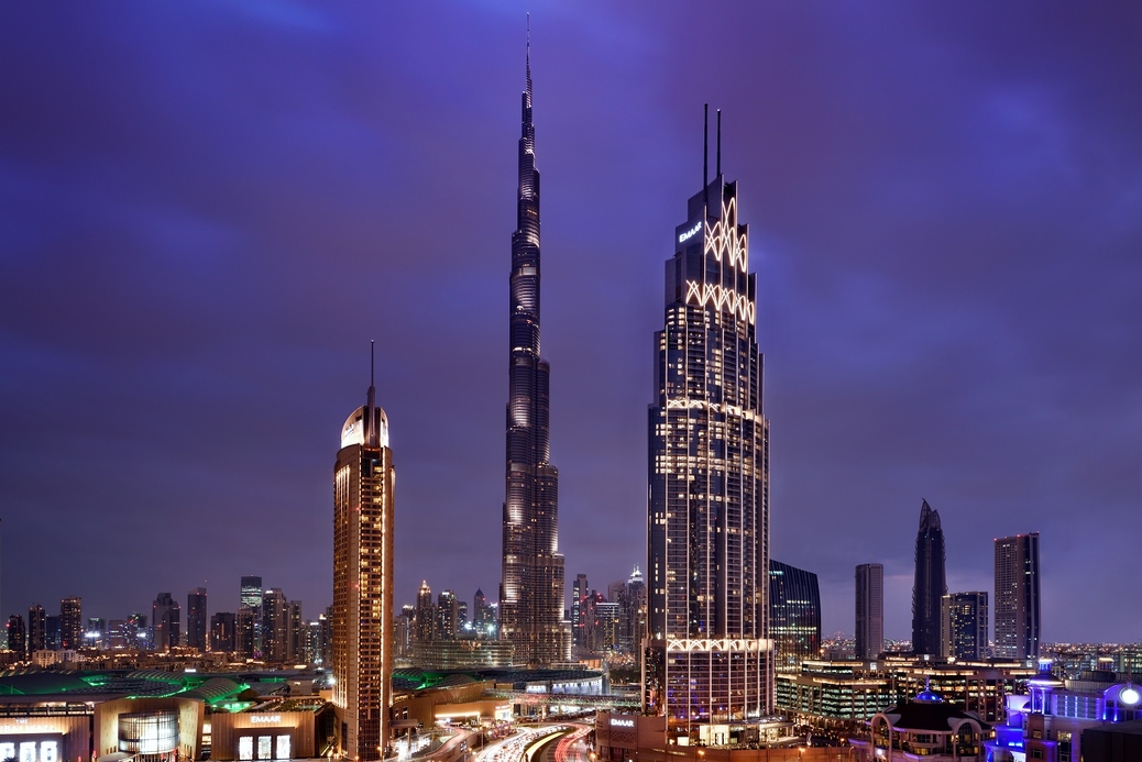 The Address hotels in Downtown Dubai. The Address hotels in Downtown Dubai.