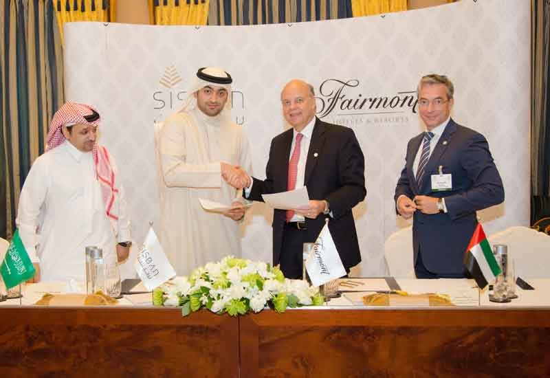 FRHI and Sisban Holdings representatives at the signing ceremony. FRHI and Sisban Holdings representatives at the signing ceremony.