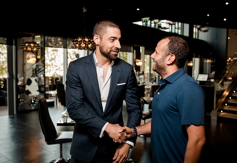 Gaucho's Ross Butler and Add-Mind's Tony Habre. Gaucho's Ross Butler and Add-Mind's Tony Habre.