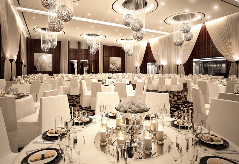 Great ballroom at Le Méridien Dubai Hotel & Conference Centre. Great ballroom at Le Méridien Dubai Hotel & Conference Centre.