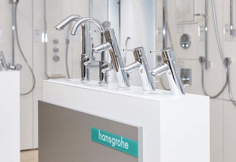 Hansgrohe's products will be displayed in the new showrooms. Hansgrohe's products will be displayed in the new showrooms.