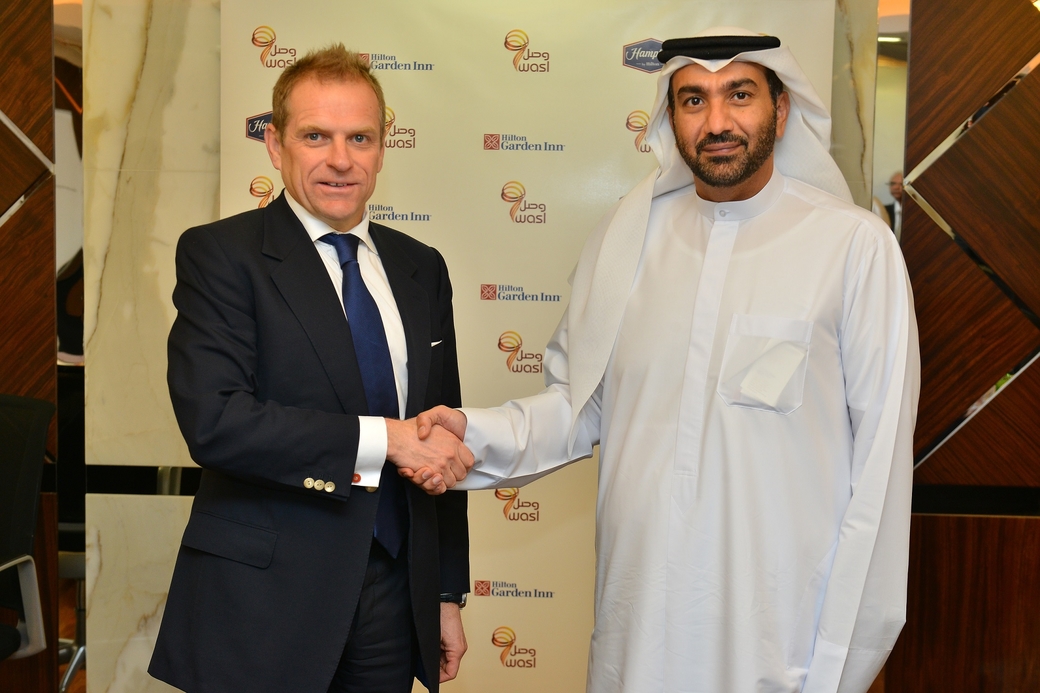 Hilton Worldwide and Wasl Hospitality and Leisure representatives at the signing ceremony. Hilton Worldwide and Wasl Hospitality and Leisure representatives at the signing ceremony.
