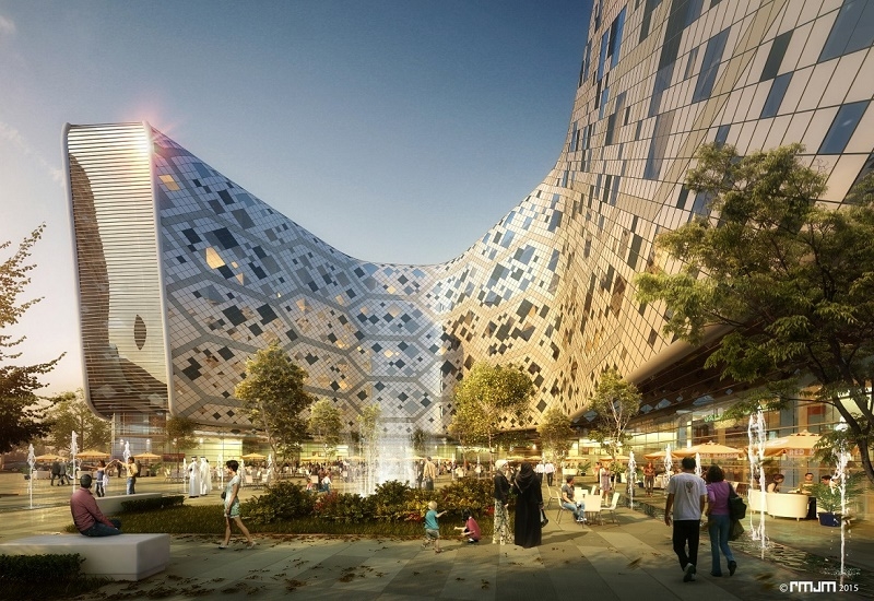 Hilton Dubai World Central rendering Hilton Dubai World Central rendering