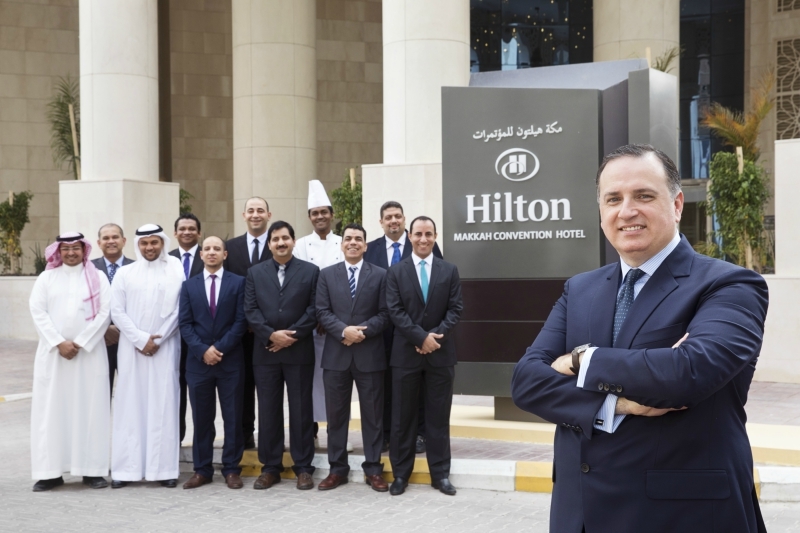 Hilton Makkah Convention Hotel executive team with general manager Mark Allaf. Hilton Makkah Convention Hotel executive team with general manager Mark Allaf.