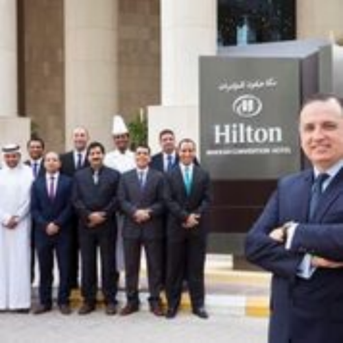 Hilton Makkah Convention Hotel executive team with general manager Mark Allaf. Hilton Makkah Convention Hotel executive team with general manager Mark Allaf.
