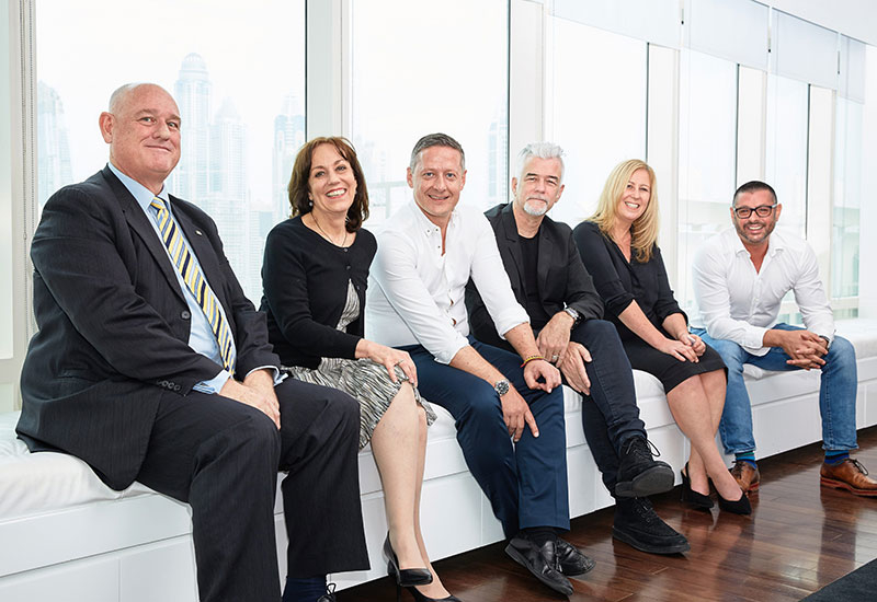 L-R: Cameron McPherson, director of design MEA, IHG -- Sheri Y. Smith, senior director interior design, Marriott International -- Ralf Steinhauer, director Middle East & North Africa, RSP -- Kevin McLachlan, associate partner head of interiors, Godwin Austen Johnson (GAJ) -- Carol Finnie, portfolio director, DWP Design Worldwide Partnership -- Marcos Cain, principal & founder, Stickman Tribe. L-R: Cameron McPherson, director of design MEA, IHG -- Sheri Y. Smith, senior director interior design, Marriott International -- Ralf Steinhauer, director Middle East & North Africa, RSP -- Kevin McLachlan, associate partner head of interiors, Godwin Austen Johnson (GAJ) -- Carol Finnie, portfolio director, DWP Design Worldwide Partnership -- Marcos Cain, principal & founder, Stickman Tribe.