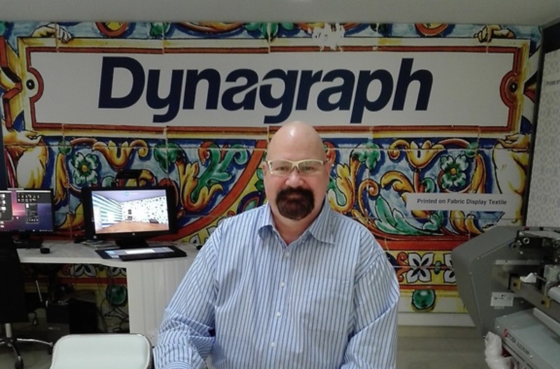 Dynagraph regional sales manager, large format printing, Stephen Jomartz. Dynagraph regional sales manager, large format printing, Stephen Jomartz.