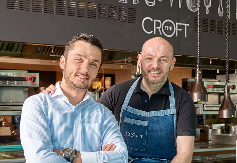 Jane Nedanoski and Darren Velvick at The Croft Dubai. Jane Nedanoski and Darren Velvick at The Croft Dubai.