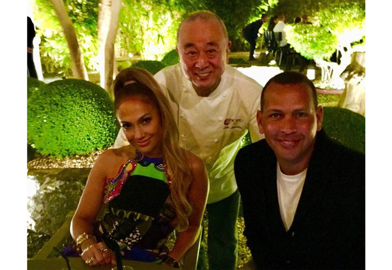 Jennifer Lopez, Nobu Matsuhisa and Alex Rodriguez. Jennifer Lopez, Nobu Matsuhisa and Alex Rodriguez.