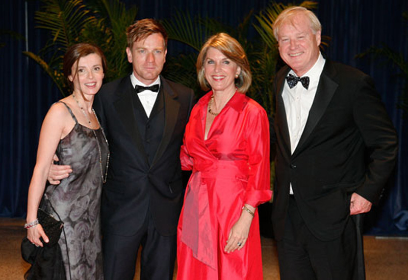 Matthews with Eve Mavrakis, Ewan McGregor and husband Chris Matthews Matthews with Eve Mavrakis, Ewan McGregor and husband Chris Matthews