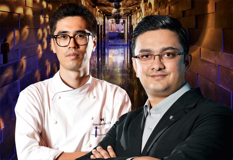 W Doha executive chef Kim Hyung Gyu along with B&F director Arun Narayanan. W Doha executive chef Kim Hyung Gyu along with B&F director Arun Narayanan.