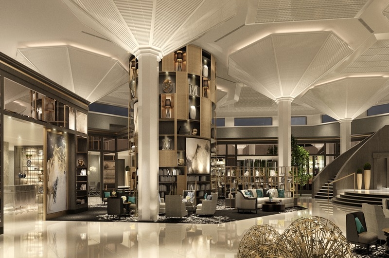 The newly transformed lobby of Le Meridien Dubai Hotel & Conference Centre. The newly transformed lobby of Le Meridien Dubai Hotel & Conference Centre.