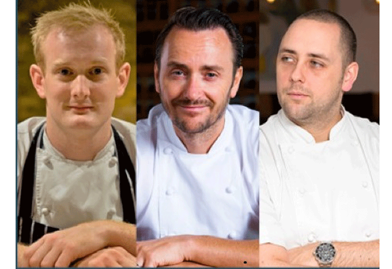 Paul Walsh, Jason Atherton and Paul Hood. Paul Walsh, Jason Atherton and Paul Hood.