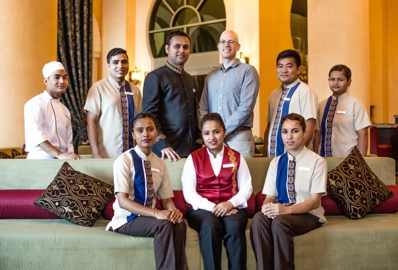 Craig Cochrane, senior VP human resources, Movenpick Hotels & Resorts with Right4Children graduates currently working at Mövenpick Hotel Ibn Battuta Gate, Dubai. Craig Cochrane, senior VP human resources, Movenpick Hotels & Resorts with Right4Children graduates currently working at Mövenpick Hotel Ibn Battuta Gate, Dubai.