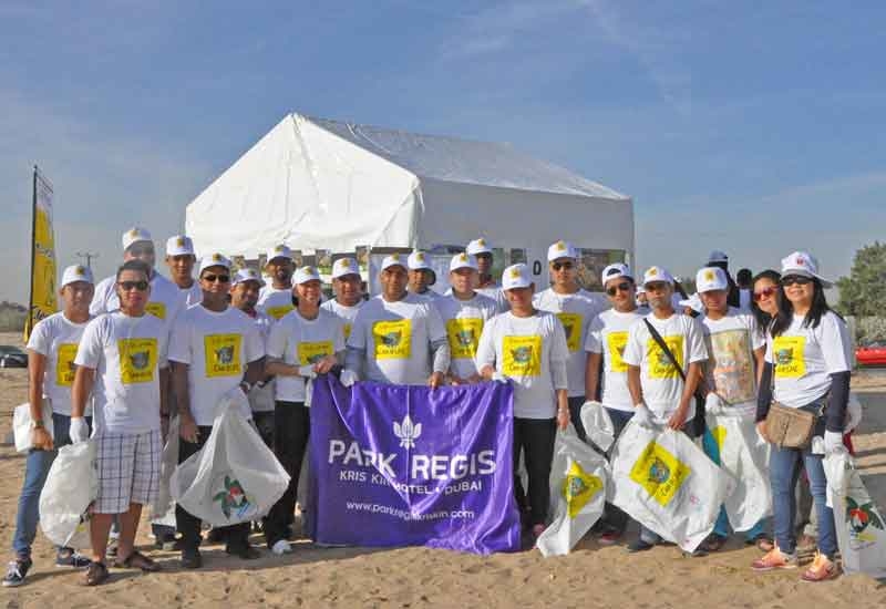 The hotel team at the clean up event. The hotel team at the clean up event.