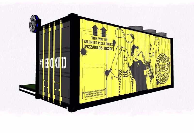 A mock representation of the PizzaExpress pop-up shop that will go live from February 4. A mock representation of the PizzaExpress pop-up shop that will go live from February 4.