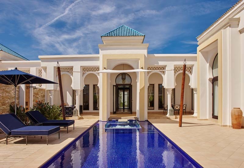 A pool villa at Banyan Tree, Tamouda Bay. A pool villa at Banyan Tree, Tamouda Bay.