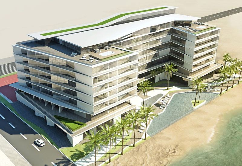 A rendering of the planned R Hotels property on Palm Jumeirah A rendering of the planned R Hotels property on Palm Jumeirah
