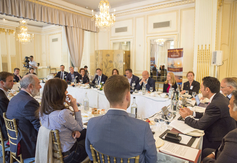 RAKTDA, chief executive officer, Haitham Mattar hosted a round table of 18 senior UK travel trade and media. RAKTDA, chief executive officer, Haitham Mattar hosted a round table of 18 senior UK travel trade and media.