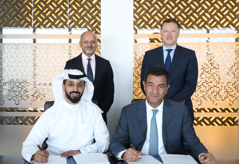 Front Row: Ahmed Bin Sulayem, Executive Chairman, DMCC; Sami Nasser, Chief Operating Officer, Luxury Brands, AccorHotels Middle East; Back Row: Gautam Sashittal, Chief Executive Officer, DMCC; Paul Ashton, Executive Director Property, DMCC. Front Row: Ahmed Bin Sulayem, Executive Chairman, DMCC; Sami Nasser, Chief Operating Officer, Luxury Brands, AccorHotels Middle East; Back Row: Gautam Sashittal, Chief Executive Officer, DMCC; Paul Ashton, Executive Director Property, DMCC.