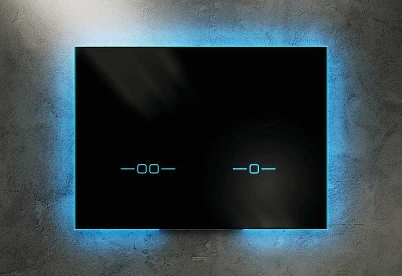 The Ineo Scop flush plate by Sanit features an unconventional glass plate and integrated light. The Ineo Scop flush plate by Sanit features an unconventional glass plate and integrated light.