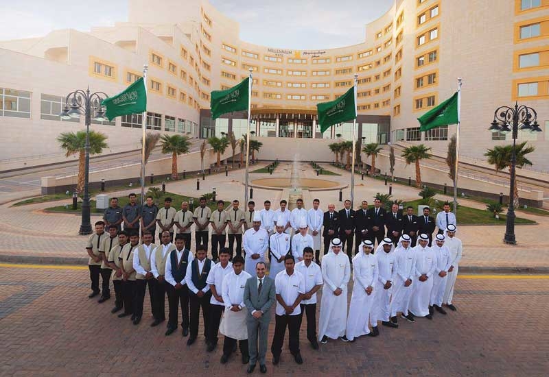 Millennium Hotel Hail has employed Saudi nationals in hospitality roles across all functions, from housekeeping and concierge, to sales, marketing and HR. Millennium Hotel Hail has employed Saudi nationals in hospitality roles across all functions, from housekeeping and concierge, to sales, marketing and HR.