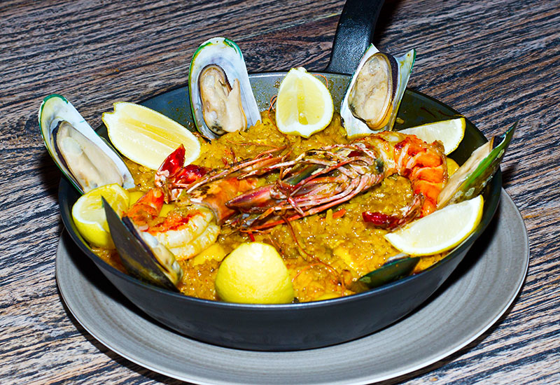Seafood paella Seafood paella
