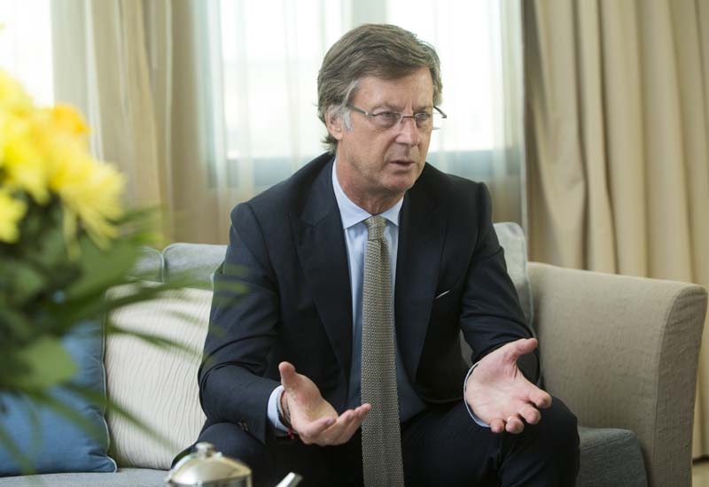 Sebastien Bazin, speaking to Hotelier. Sebastien Bazin, speaking to Hotelier.