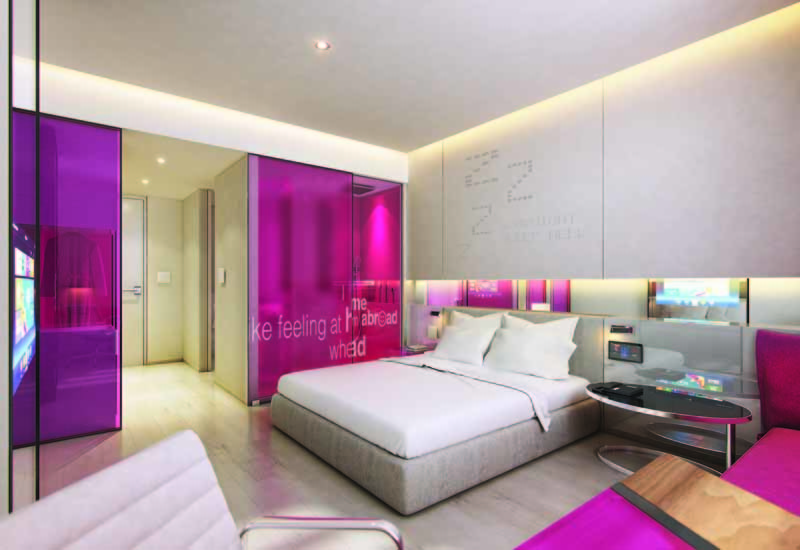 A rendering of a Studio M room. A rendering of a Studio M room.