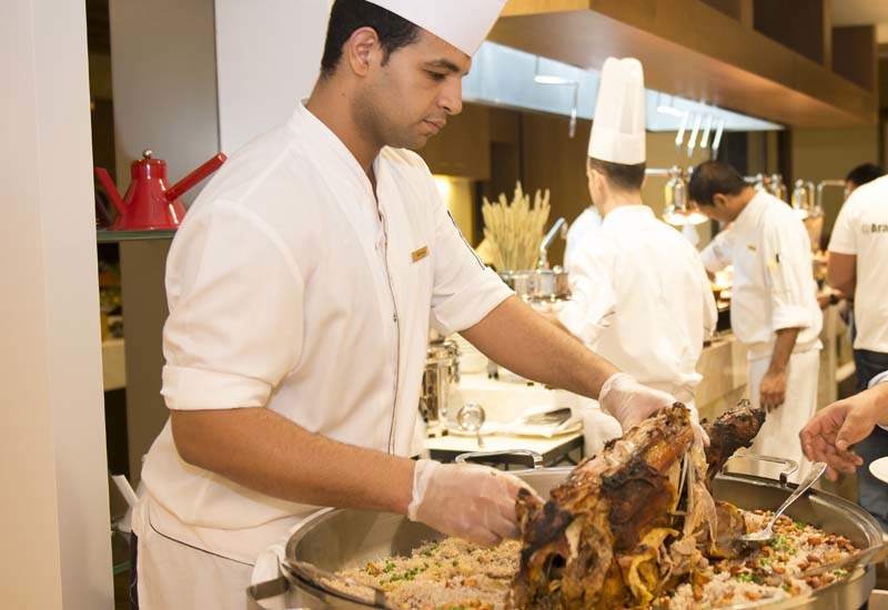 Sufra's meals helped generate donations. Sufra's meals helped generate donations.