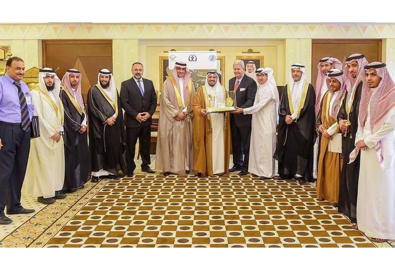 Prince Faisal bin Mishaal bin Saud (centre); to his left, Mohammed Al Shiha, CFO of Swiss International Middle East; to his right, Henri Kennedie, chairman of Swiss International Hotels & Resorts. Prince Faisal bin Mishaal bin Saud (centre); to his left, Mohammed Al Shiha, CFO of Swiss International Middle East; to his right, Henri Kennedie, chairman of Swiss International Hotels & Resorts.