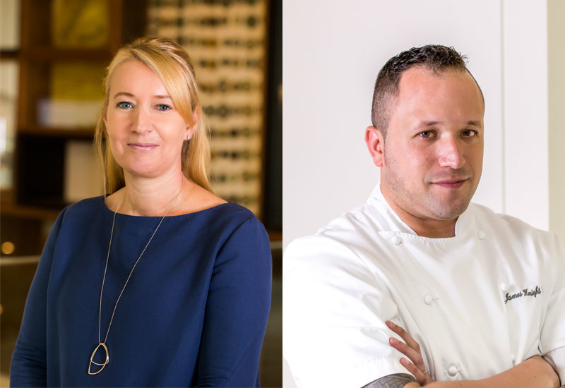 L-R: Anke Glässing, general manager and James Knight-Pacheco , executive chef L-R: Anke Glässing, general manager and James Knight-Pacheco , executive chef