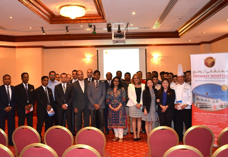 The workshop was held in partnership with Thumbay Hospital. The workshop was held in partnership with Thumbay Hospital.