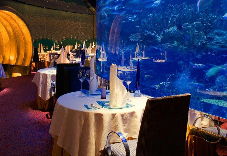 Burj Al Arab's famous seafood restaurant Al Mahara Burj Al Arab's famous seafood restaurant Al Mahara