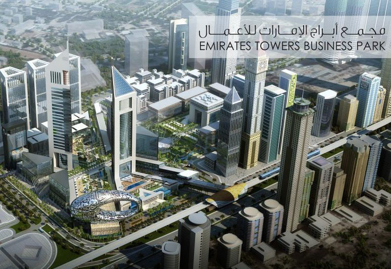 A render of the upcoming Emirates Towers Business Park. A render of the upcoming Emirates Towers Business Park.