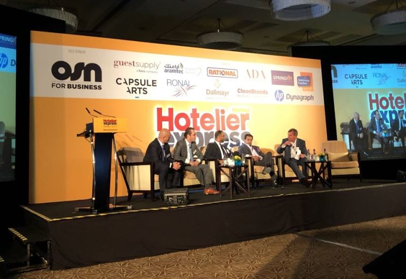 The first panel at the Hotelier Express Summit The first panel at the Hotelier Express Summit