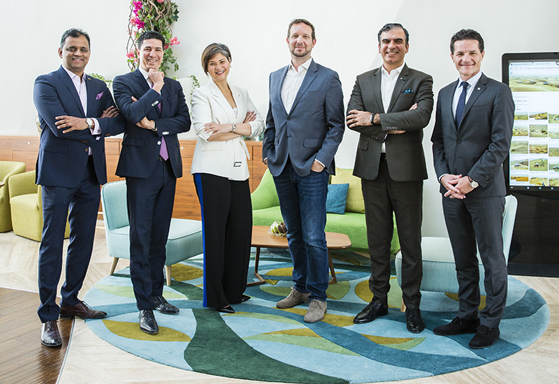 (From L-R) Siddhartha Sattanathan, General Manager, Radisson Blu Hotel Ajman; Omar Souab, General Manager, Fairmont Fujairah Beach Resort; Patria Puyat, General Manager, Holiday Inn Dubai Festival City; Andreas Plum, General Manager, Aloft Al Ain; Samir Arora, General Manager, The Retreat Palm Dubai MGallery by Sofitel and Olivier R. Harnisch, Chief Executive Officer, Emaar Hospitality Group. (From L-R) Siddhartha Sattanathan, General Manager, Radisson Blu Hotel Ajman; Omar Souab, General Manager, Fairmont Fujairah Beach Resort; Patria Puyat, General Manager, Holiday Inn Dubai Festival City; Andreas Plum, General Manager, Aloft Al Ain; Samir Arora, General Manager, The Retreat Palm Dubai MGallery by Sofitel and Olivier R. Harnisch, Chief Executive Officer, Emaar Hospitality Group.