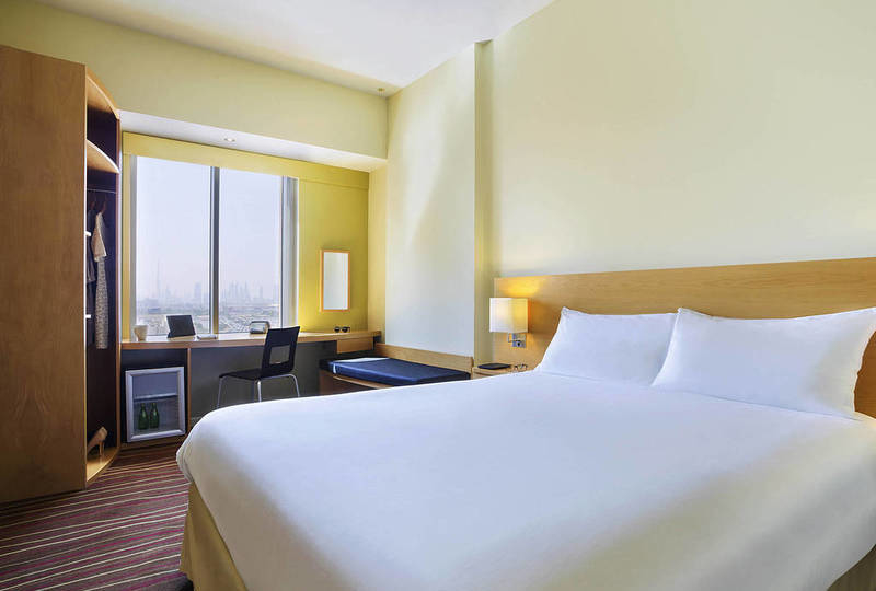 A guestroom in ibis Deira City Centre, Dubai. A guestroom in ibis Deira City Centre, Dubai.