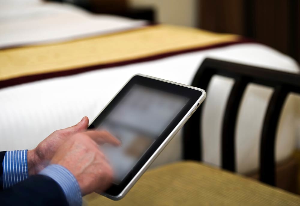 The publications are now available on any device linked up to the hotel's network. The publications are now available on any device linked up to the hotel's network.
