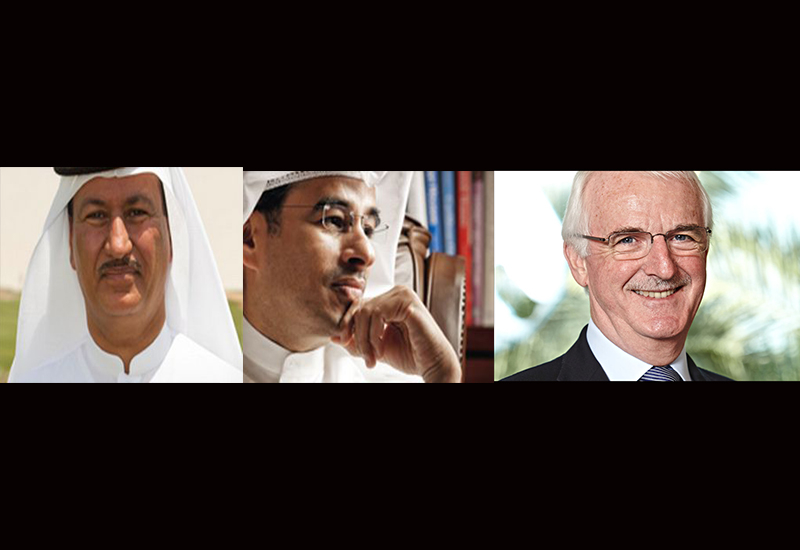 Hussain Sajwani, Mohamed Alabbar and Gerald Lawless. Hussain Sajwani, Mohamed Alabbar and Gerald Lawless.