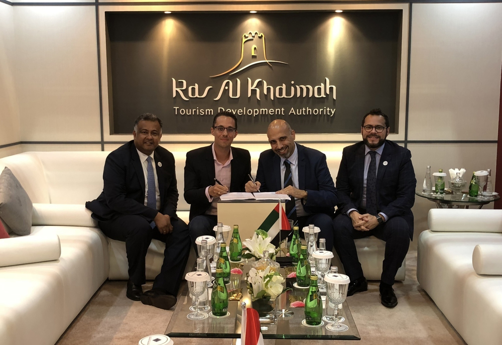 L-R: Shaji Thomas, Director Tourism Development, Ras Al Khaimah Tourism Development Authority (RAKTDA); Elwin Kemming, Consultant Director of Sales & Marketing, Ice Land Water Park; Rabih Abou Mrad, General Manager, Golden Tulip Khatt Springs Resort & Spa; and Mohamed Khater, Assistant Director, Tourism Development, Ras Al Khaimah Tourism Development Authority (RAKTDA). L-R: Shaji Thomas, Director Tourism Development, Ras Al Khaimah Tourism Development Authority (RAKTDA); Elwin Kemming, Consultant Director of Sales & Marketing, Ice Land Water Park; Rabih Abou Mrad, General Manager, Golden Tulip Khatt Springs Resort & Spa; and Mohamed Khater, Assistant Director, Tourism Development, Ras Al Khaimah Tourism Development Authority (RAKTDA).