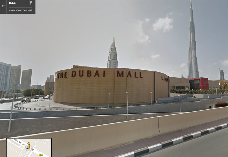 Dubai Mall and Burj Khalifa on Google Street View Dubai Mall and Burj Khalifa on Google Street View